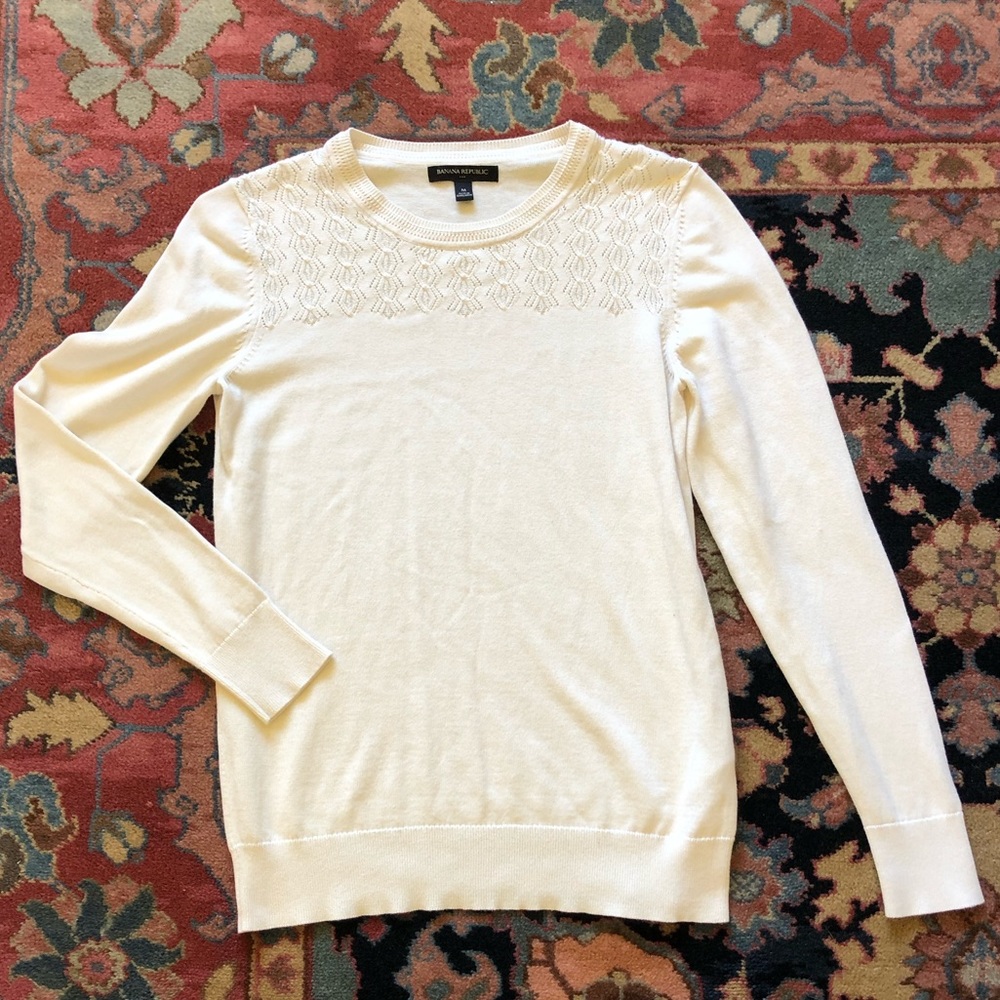 Cream cotton sweater